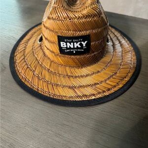BNKY Straw Hat with Black Trim infant